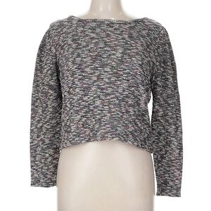 Madewell Chic Multicolor Knit Cropped Sweater Women’s Pullover Size Medium